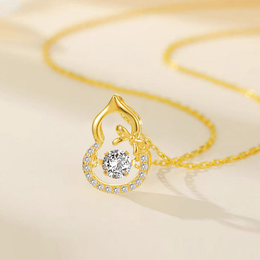 Gourd Necklace Female Clavicle Chain Silver Does Not Fade