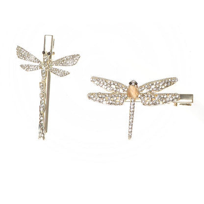 Fashion Women's Diamond Dragonfly Barrettes Creative