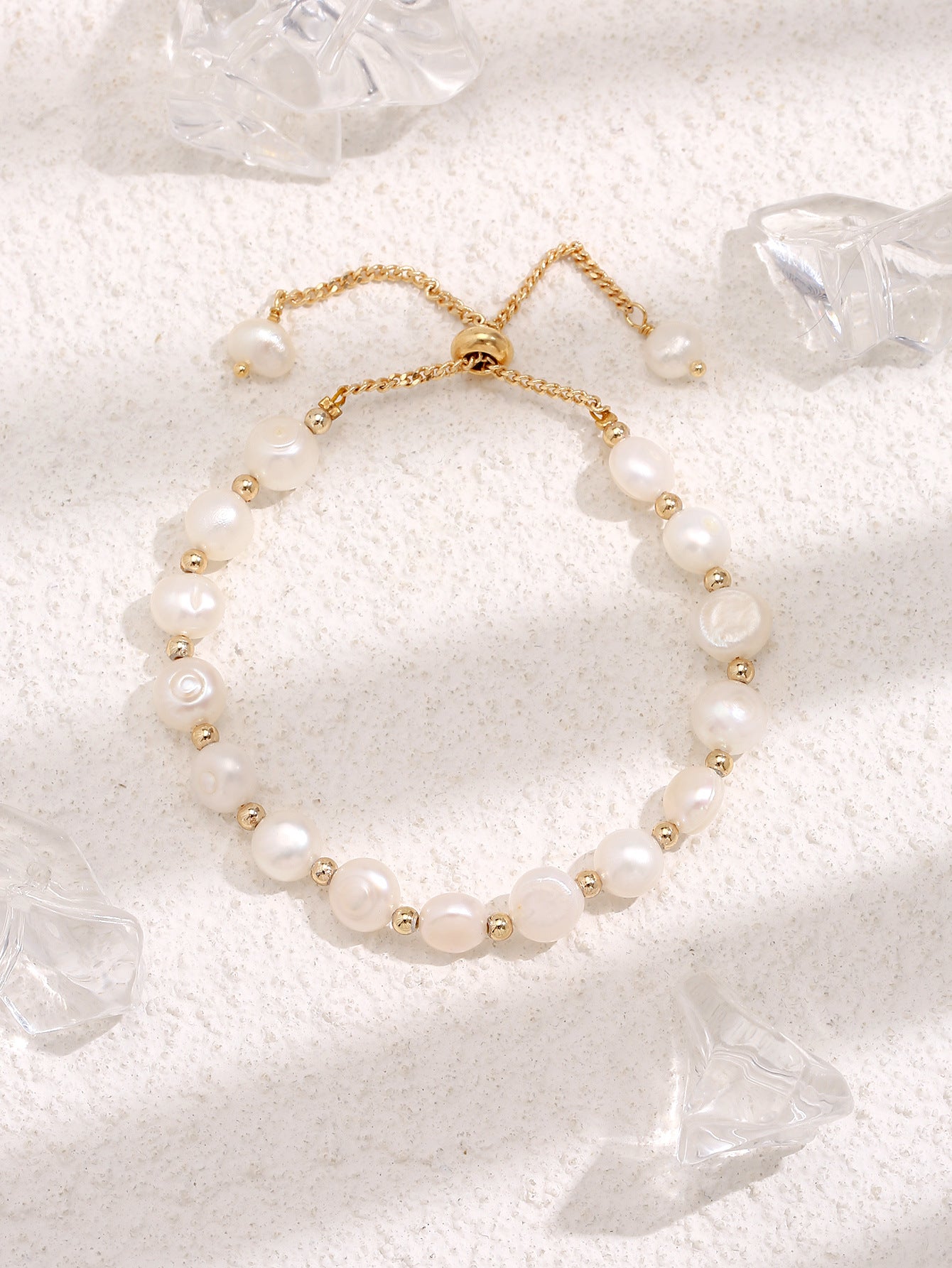Retro Freshwater Pearl Pull Bracelet