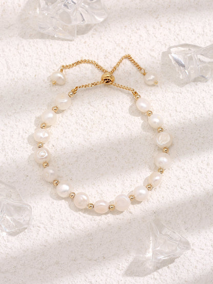 Retro Freshwater Pearl Pull Bracelet