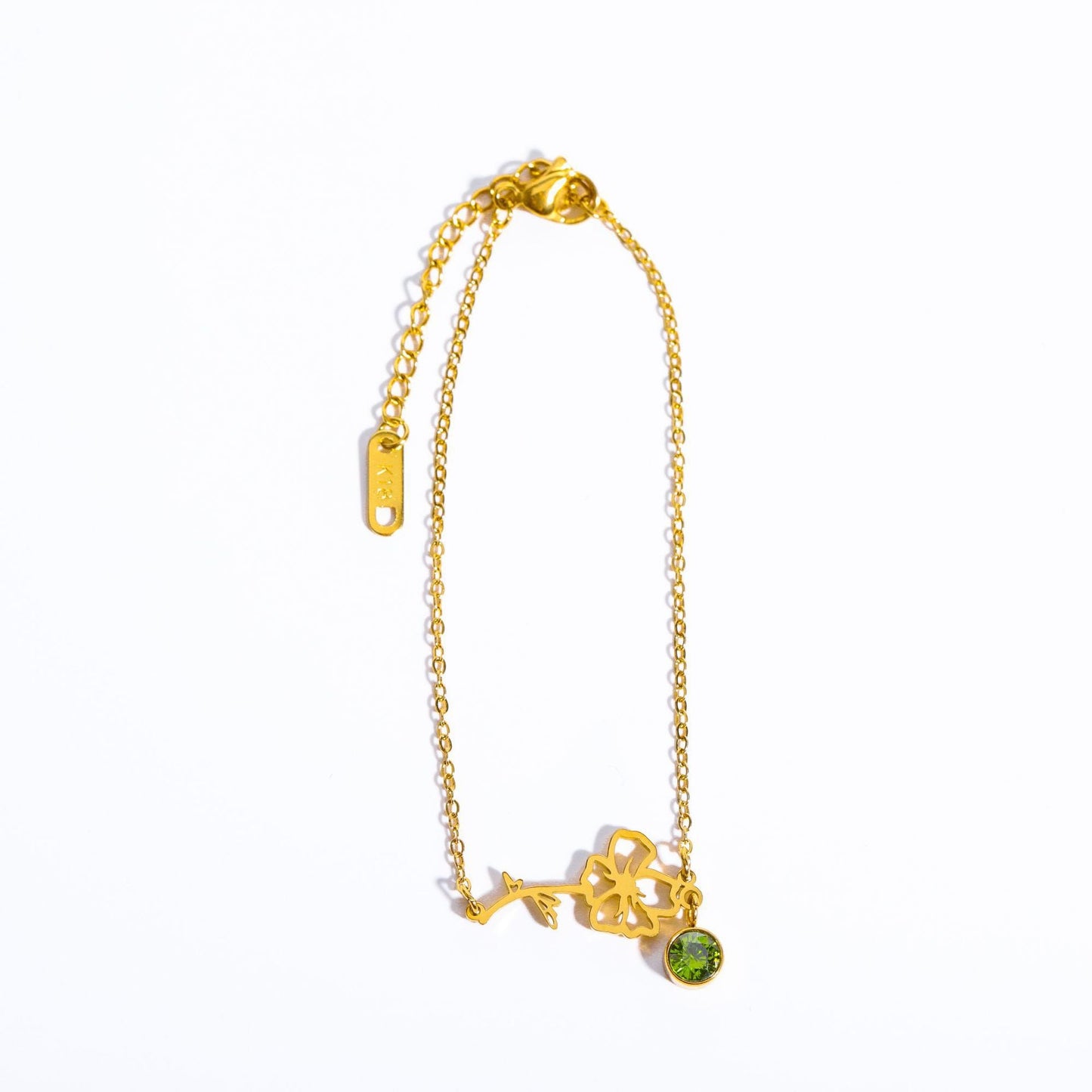 3D December Flower Bracelet