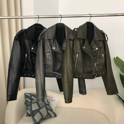 European Style Washed Leather Jacket