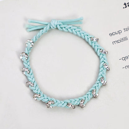 Women's Diamond Color Twist Hair Rope