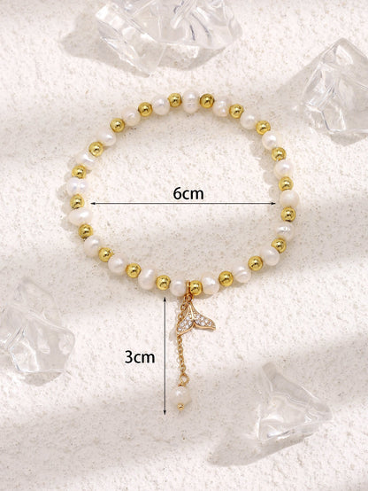 Retro Freshwater Pearl Pull Bracelet