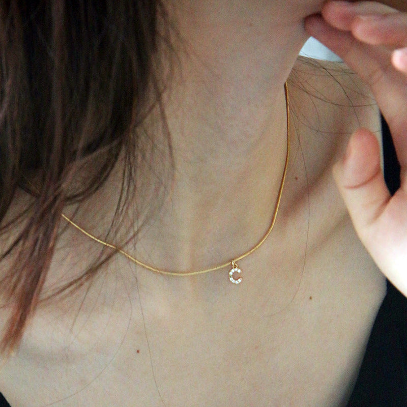 Fashion Personality Round Snake Clavicle Chain Female