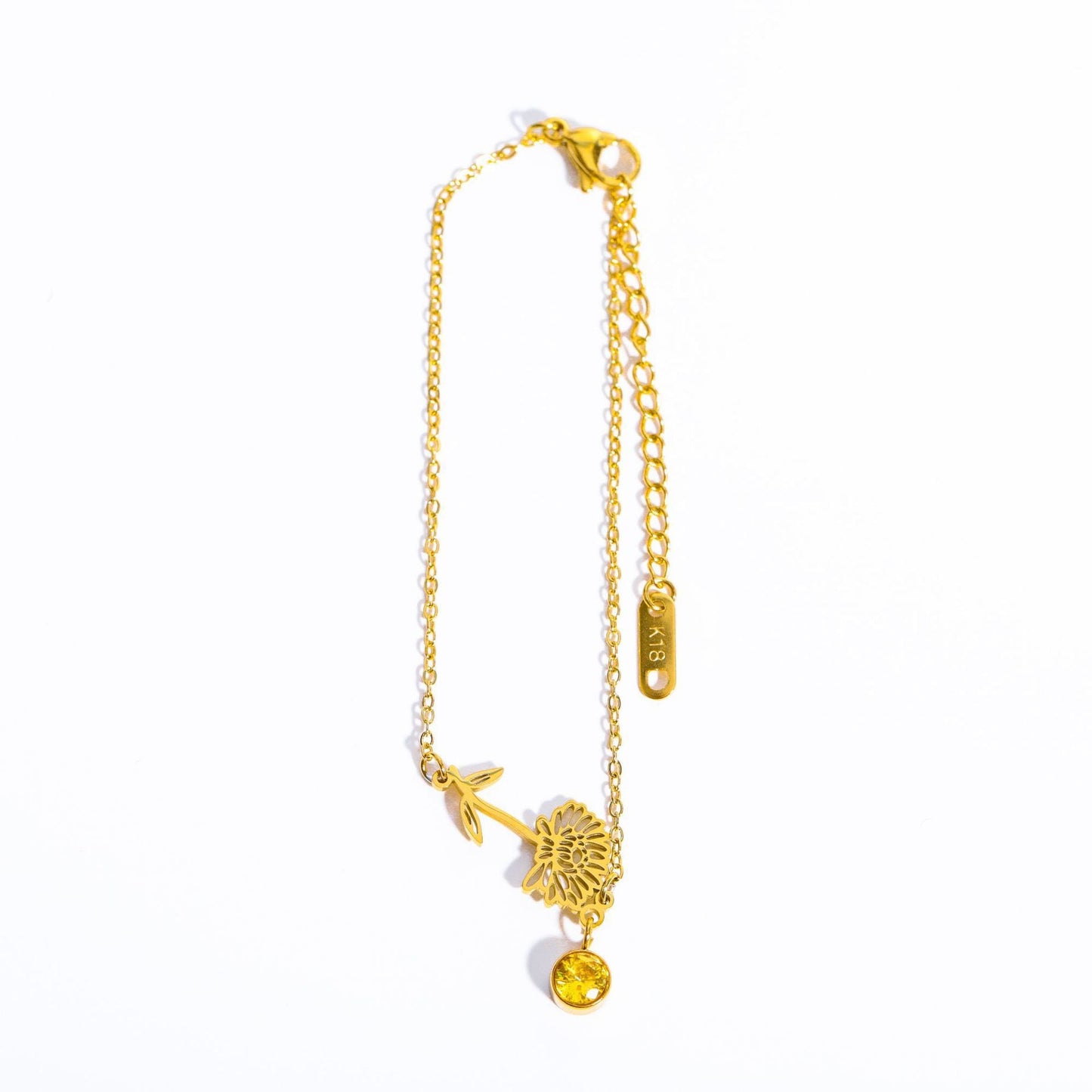 3D December Flower Bracelet