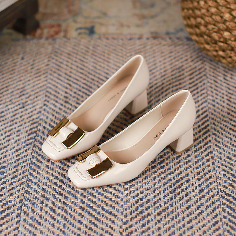 Chunky Heel Mary Jane Commuter Shoes