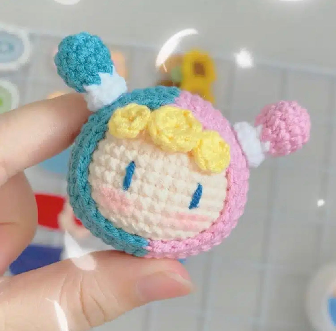 Crocheted Pendant Knitted Doll Keychain