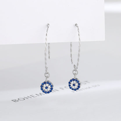 Korean Sterling Silver Needle Earrings
