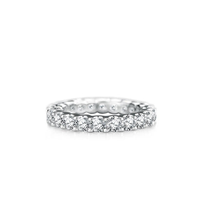 European Full Diamond S925 Sterling Silver Ring