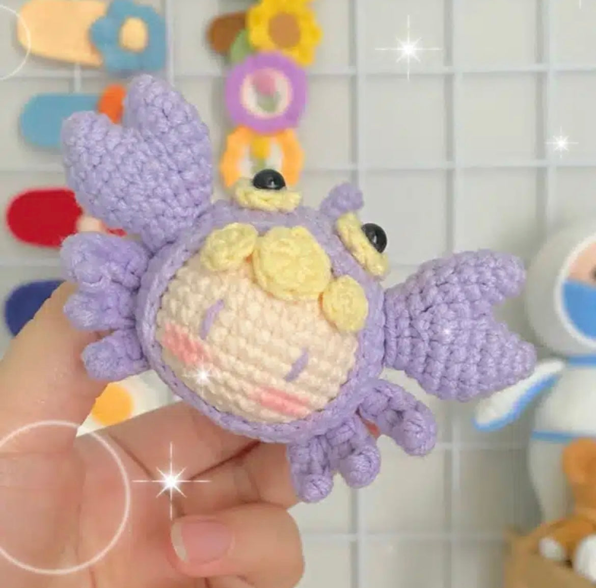 Crocheted Pendant Knitted Doll Keychain