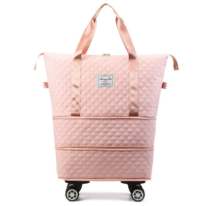 Rhombus Travel Bag: Lightweight, Large Capacity with Dry/Wet Separation