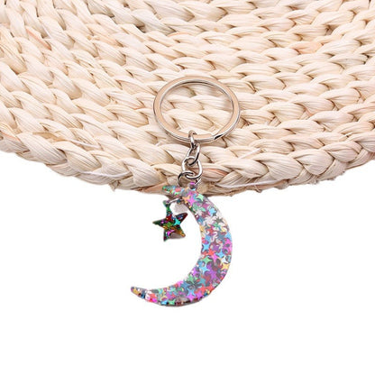 Sun Moon Acrylic Keychain