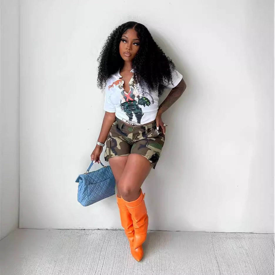 Camouflage Tooling Shorts