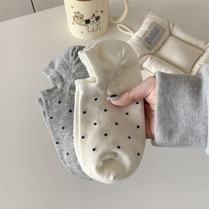 Dot Women's Low-cut Liners Socks Invisible