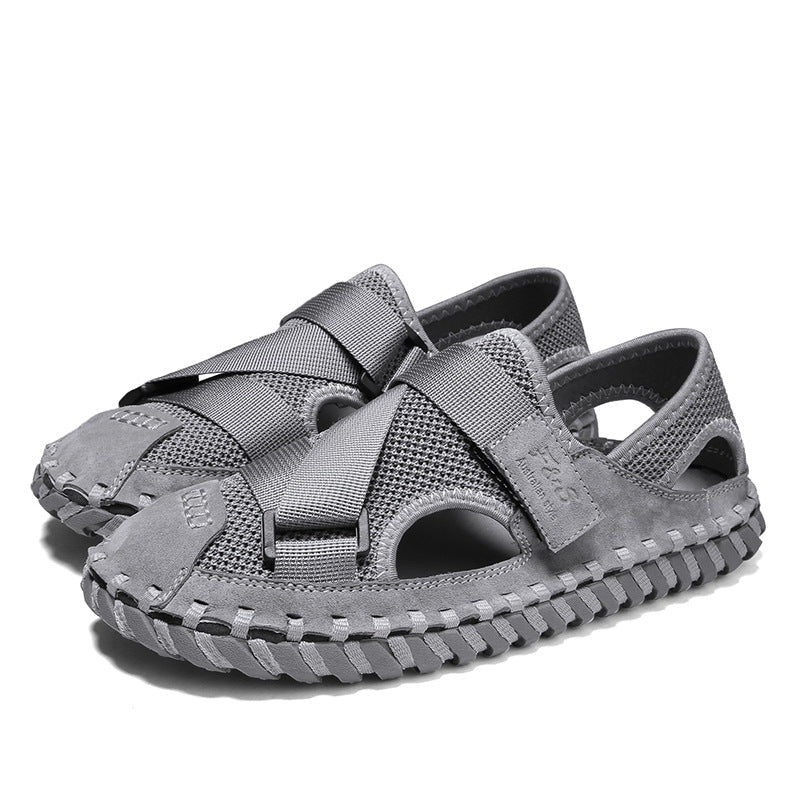 Summer Men's Breathable Mesh Beach Sandals