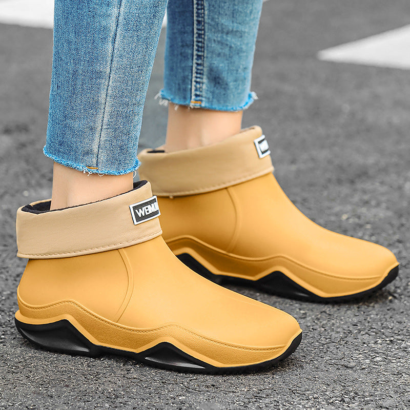 Men's Short Tube Waterproof Rain Boots