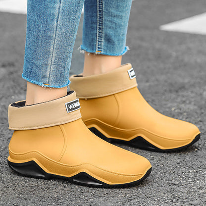 Men's Short Tube Waterproof Rain Boots