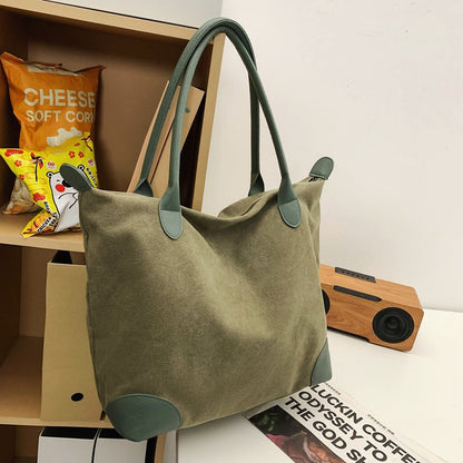 One-shoulder Large Capacity Canvas Travel Bag