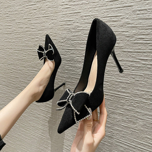 Korean Bowknot Stiletto Heels