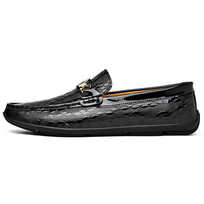 Men's Fashion Slip-on Round Toe Leather Shoes