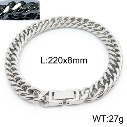 Cuban Link Titanium Steel Bracelet