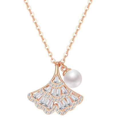 S925 Ginkgo Leaf Sterling Silver Necklace