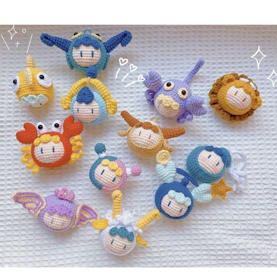 Crocheted Pendant Knitted Doll Keychain