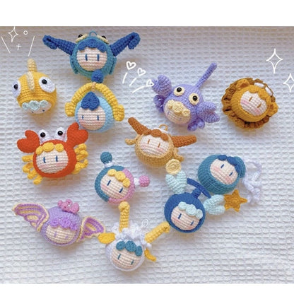 Crocheted Pendant Knitted Doll Keychain