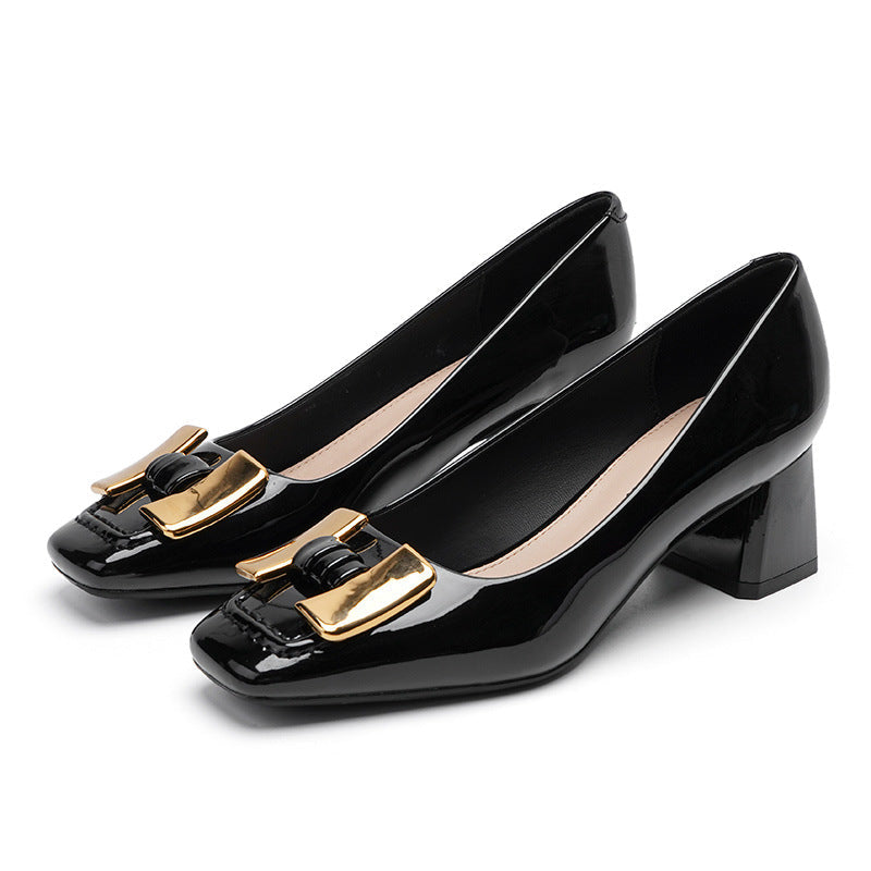 Chunky Heel Mary Jane Commuter Shoes