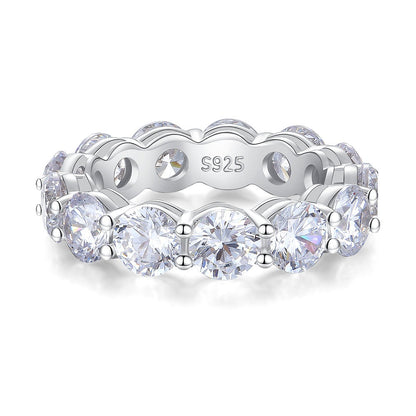 European Full Diamond S925 Sterling Silver Ring