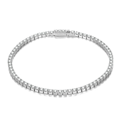 Sterling Silver Diamond Tennis Bracelet