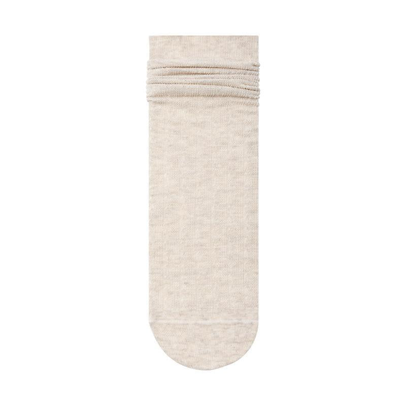 Lace Hollow Solidcolor Mid-calf Length Cotton Bunching Socks