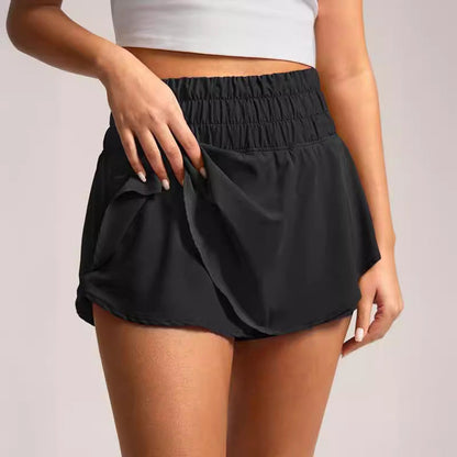 High Waist Double-layer Tennis Skirt
