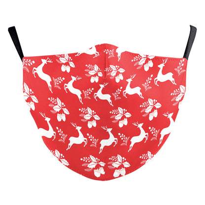 Christmas Single Corner Print Double Layer Dust Mask