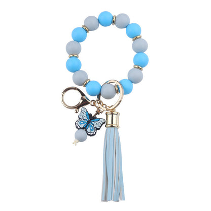 Beaded Butterfly Keychain