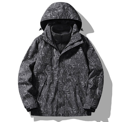Outdoor Shell Jacket Three-in-one Detachable Camouflage Mountain
