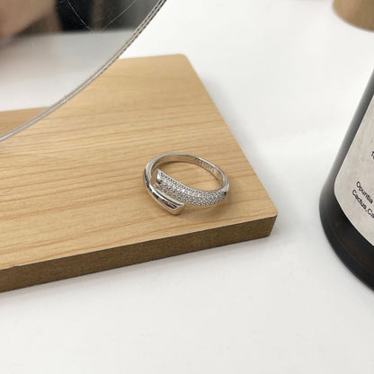 Sterling Silver Zircon Index Finger Ring