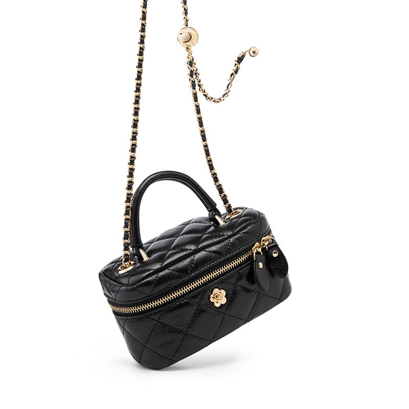 Western Style Rhombus Chain Crossbody Bag