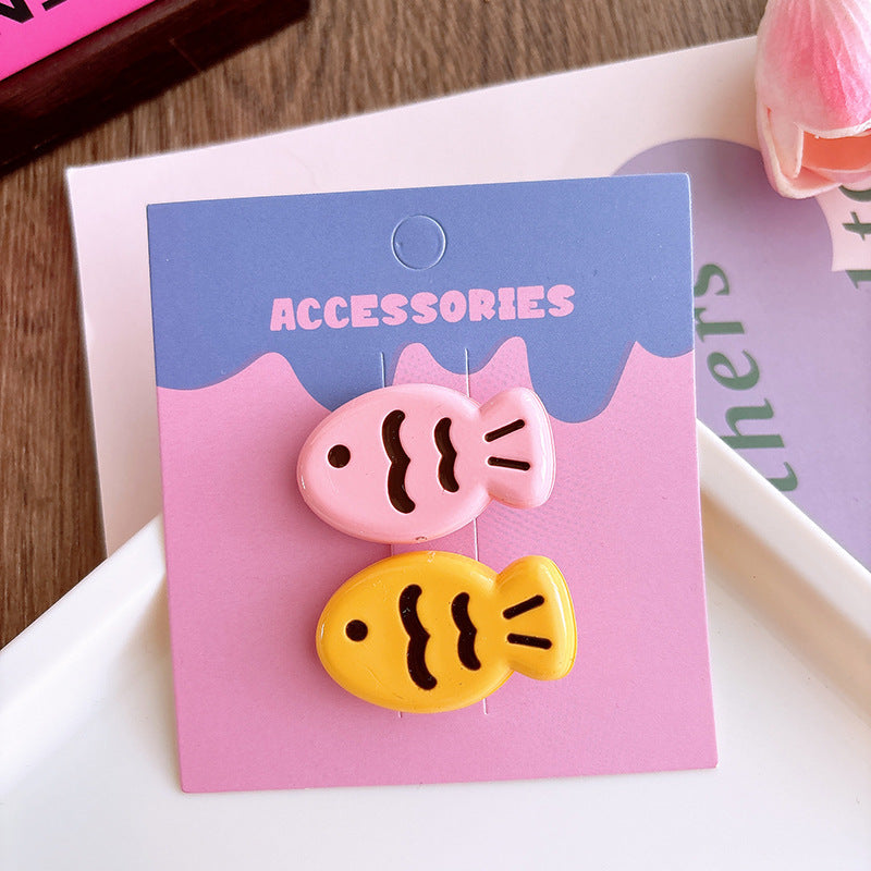 Candy-colored Glossy Cute Taiyaki Barrettes Creative