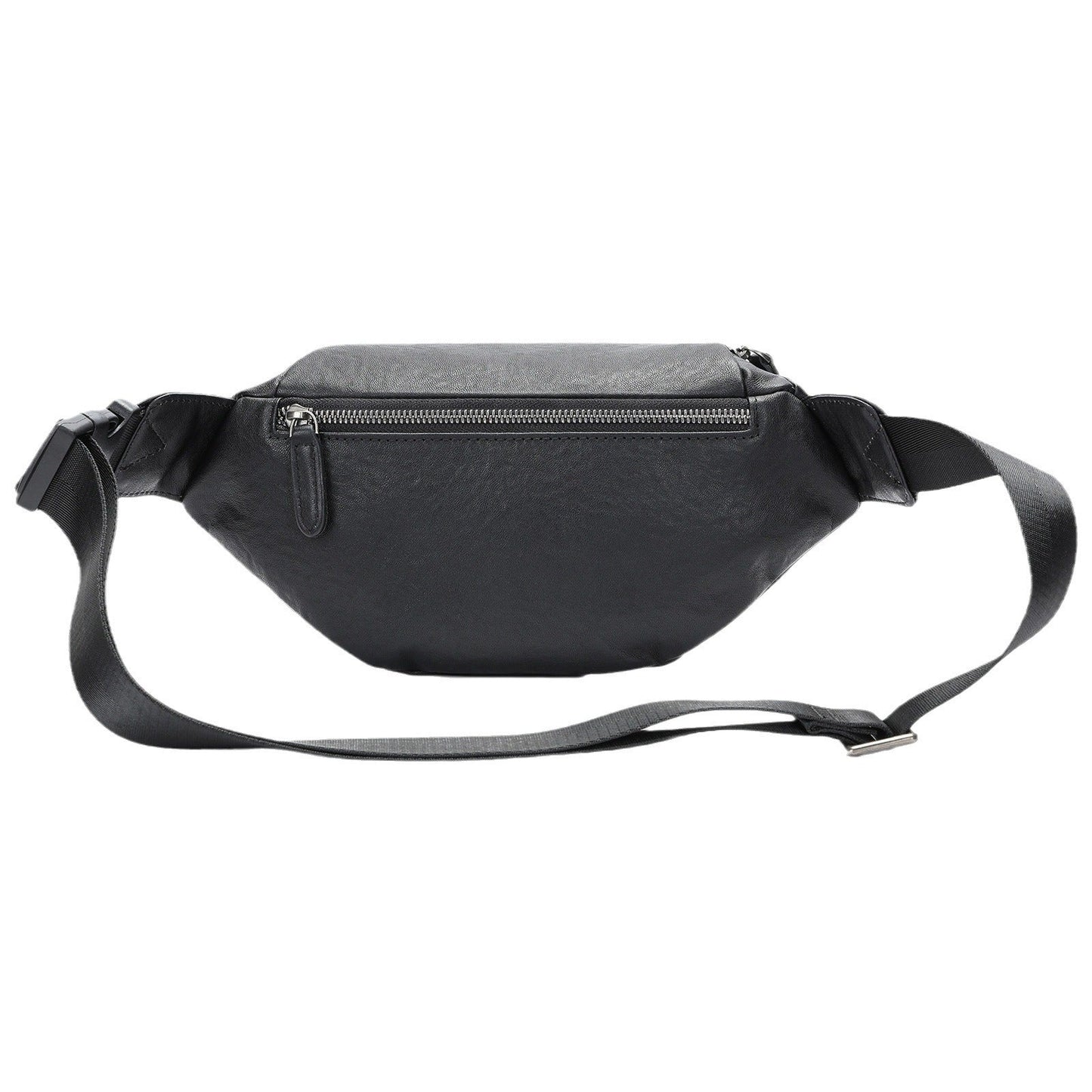 Men's First Layer Cowhide Messenger Chest Bag