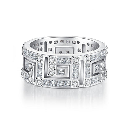 Zircon Full Diamond Sterling Silver Ring
