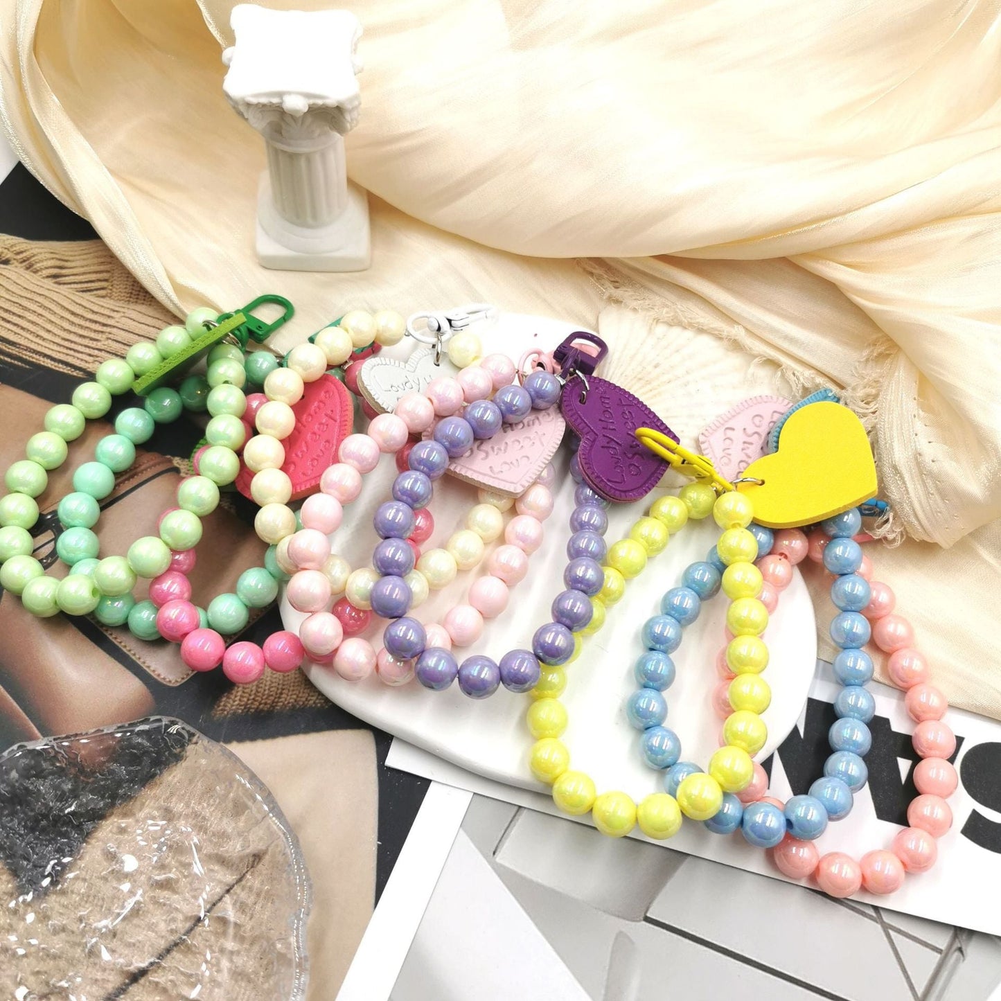 DIY Phone Case Keychain Fashion Candy Color