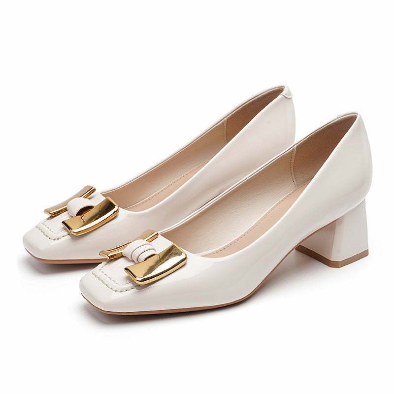 Chunky Heel Mary Jane Commuter Shoes