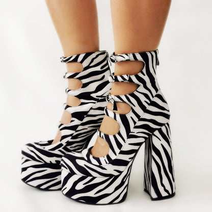 Women's Waterproof Platform High Heels