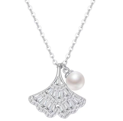 S925 Ginkgo Leaf Sterling Silver Necklace