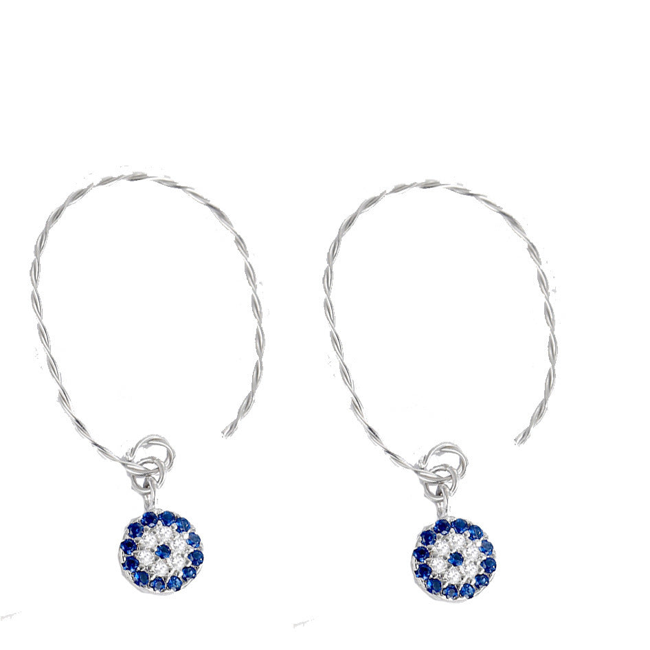 Korean Sterling Silver Needle Earrings