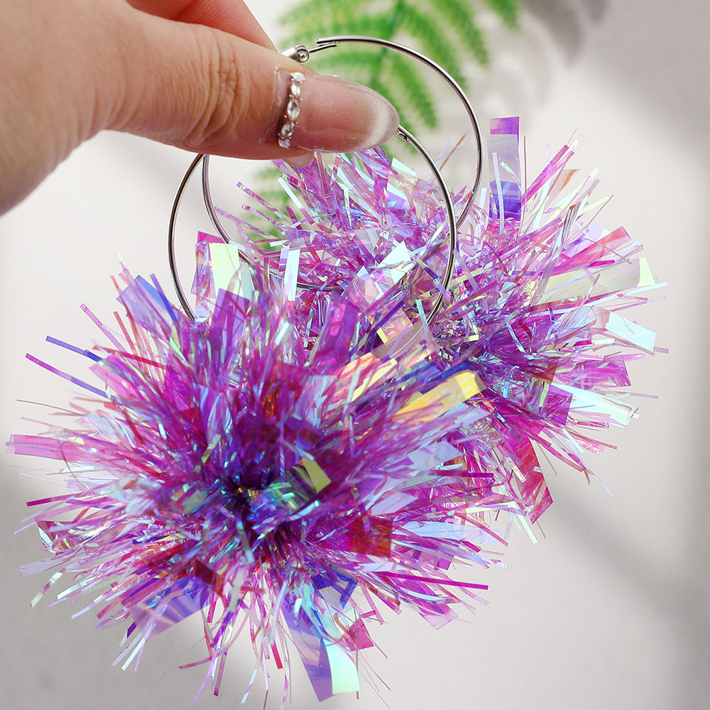 Party Patriotic Elements Glossy Shiny Earrings