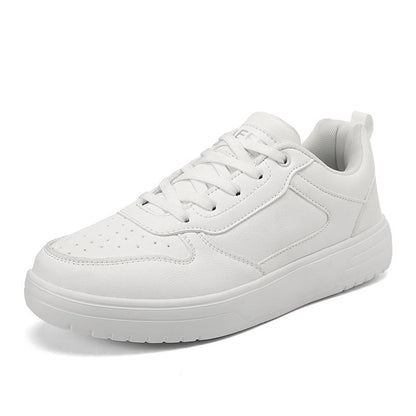 Men's Plus Size Classic White Low-Top Sneakers