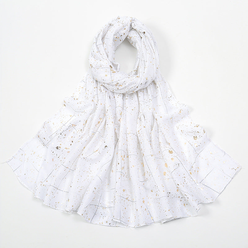 Bronzing Plaid Women's Hair Towel